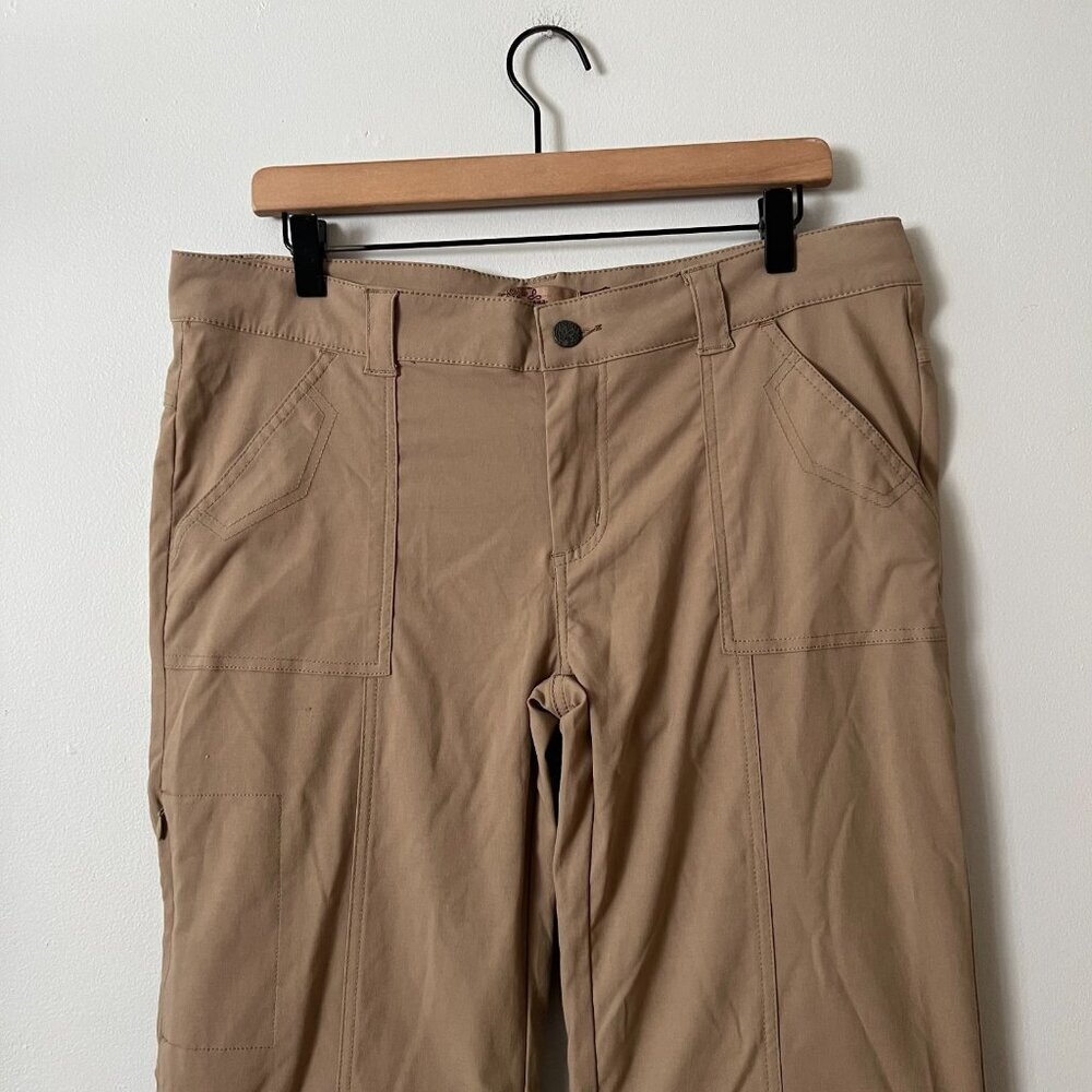Prana Monarch Convertible Zip-Off Hiking Pants Tan Women's Size 14 - Picture 3 of 8